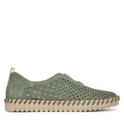 Halbschuhe Rieker N1963-52 Grün