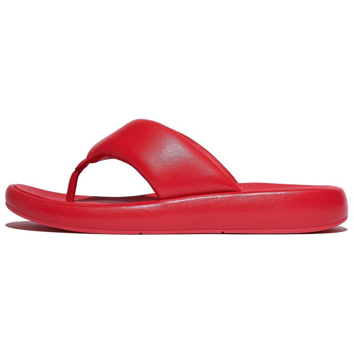 Fitflop Zehentrenner "iQUSHION D-LUXE", Flats, Slides, Sandale mit weichem Zehensteg