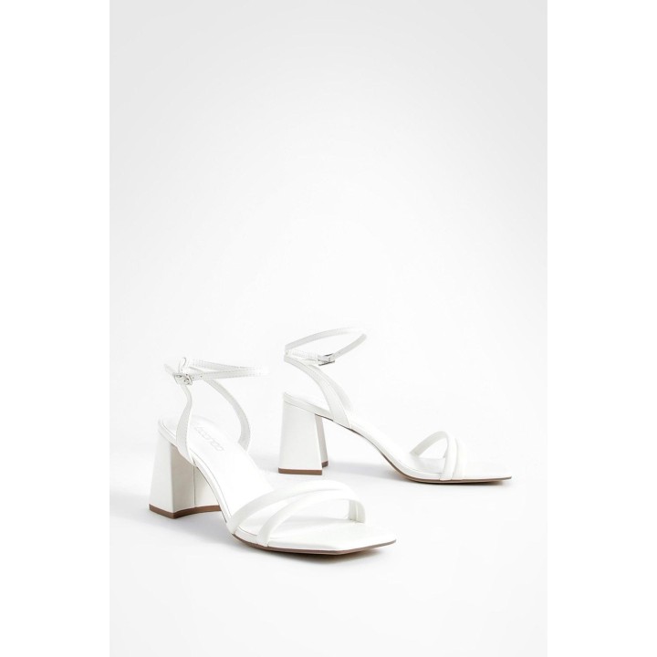 Blockabsatz Mit Gepolstertem Riemchen - White - 38, White