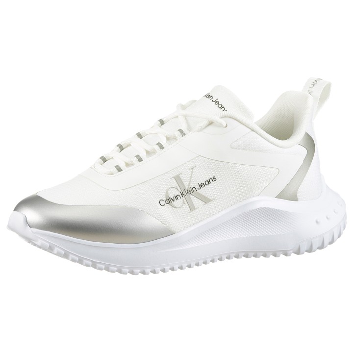 Calvin Klein Jeans Sneaker "EVA RUNNER LOW LACE MIX ML WN", Freizeitschuh, Halbschuh, Schnürschuh mit leichter Laufsohle