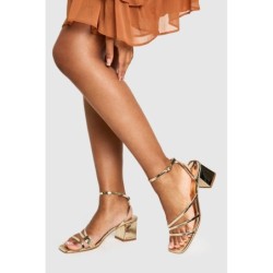 Heels Mit Zitronen-Detail - Gold - 37, Gold