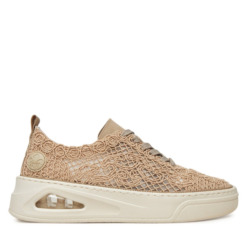 Halbschuhe Rieker N6409-62 Beige