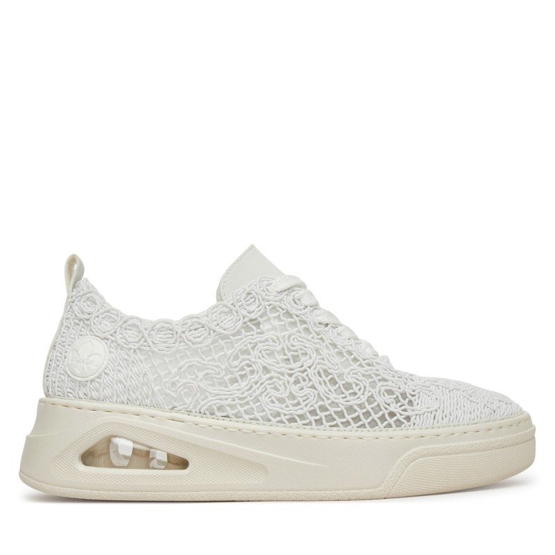 Halbschuhe Rieker N6409-80 Weiß