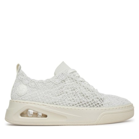 Halbschuhe Rieker N6409-80 Weiß