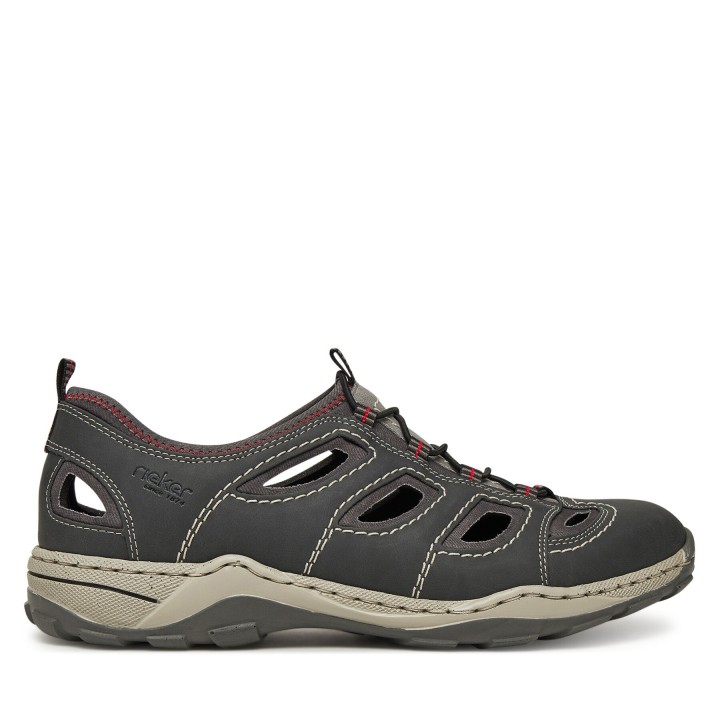 Halbschuhe Rieker 08065-46 Grau