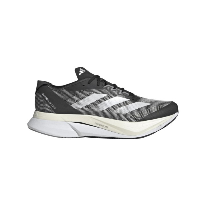 Adidas Adizero Boston 12 Schuhe Schwarz Weiß AW23, Größe UK 8