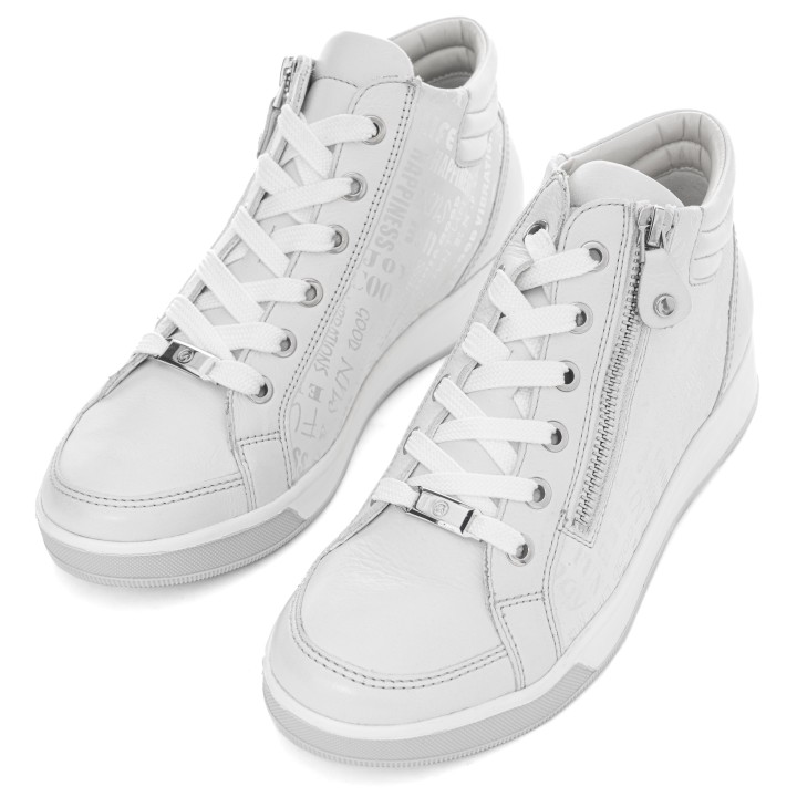 Ara Sneaker "ROM", High Top Sneaker, Schnürboots mit Reißverschluss