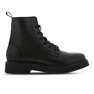 Tommy Jeans Lace Up Flat Damen Schuhe - Schwarz - Größe: 37 - Leder - Foot Locker