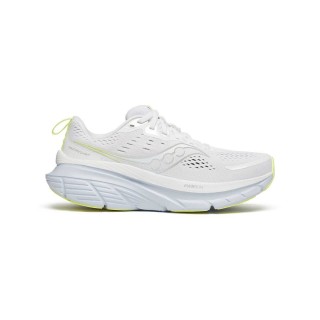 Saucony Guide 18 Schuhe Weiß Gelb SS25 Damen, Größe 38,5 - EUR