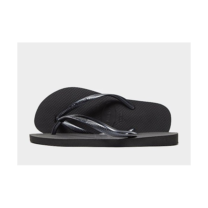 Havaianas Slim Flip Flops Damen - Black - Womens, Black