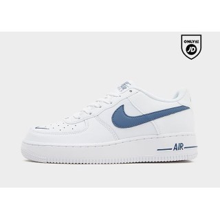 Nike Air Force 1 Embroidered Swoosh Junior - WHITE, WHITE