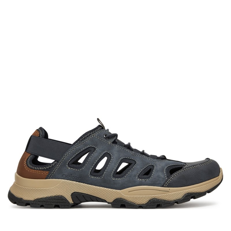 Halbschuhe Rieker B8366-14 Dunkelblau