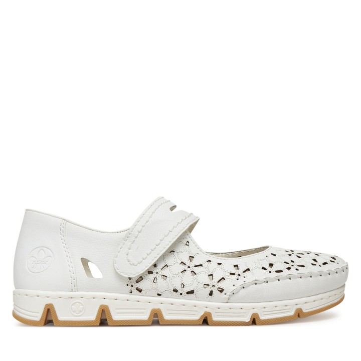 Halbschuhe Rieker 49977-80 Weiß