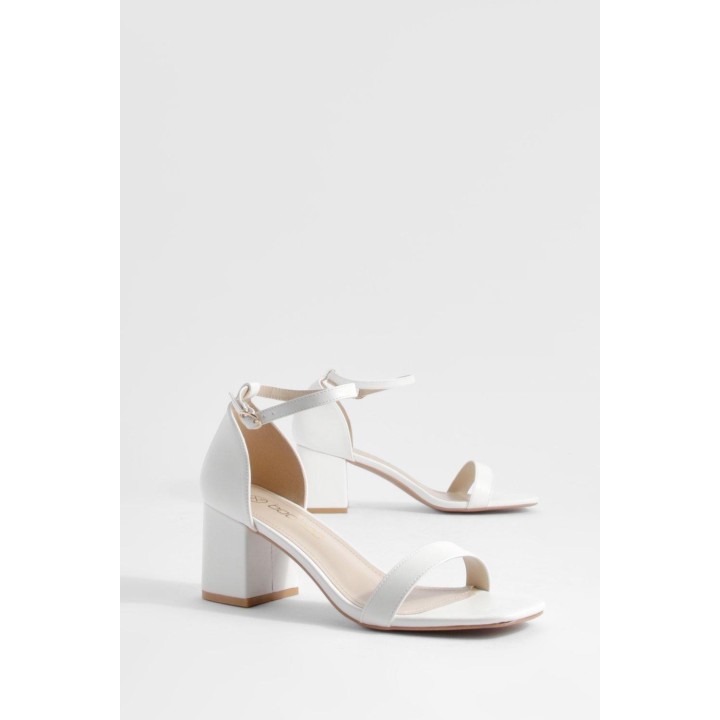 Heels Mit Tiefem Blockabsatz - White - 37, White