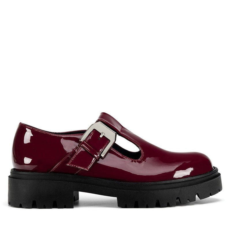 Halbschuhe JENNY WS5865-10 Dunkelrot