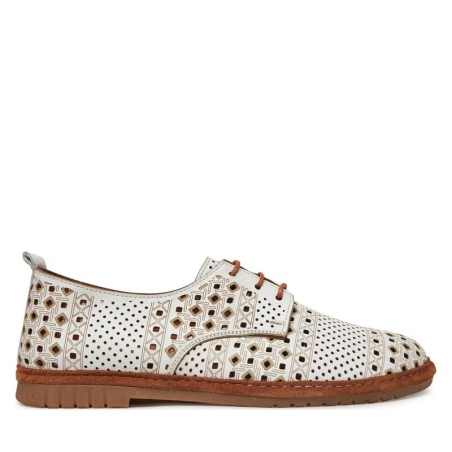 Halbschuhe Manitu 840136 Weiß