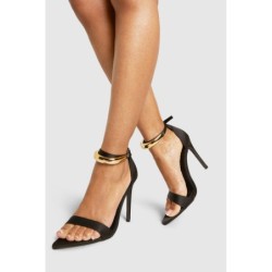 Breite Passform Heels Mit Detail - Black - 39, Black