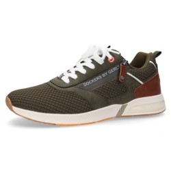 Dockers by Gerli Sneaker - Zip Mesh Sneaker Khaki - EU41 bis EU47 - für Männer - Größe EU41 - khaki