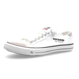 Dockers by Gerli Sneaker - Canvas Sneaker White - EU41 bis EU47 - für Männer - Größe EU41 - weiß