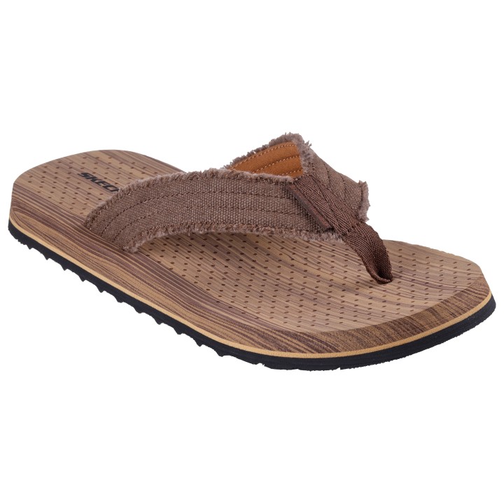 Skechers Zehentrenner "TANTRIC-FRITZ", Sommerschuh, Schlappen, Poolslides, Badeschuh, mit weichem Zehensteg