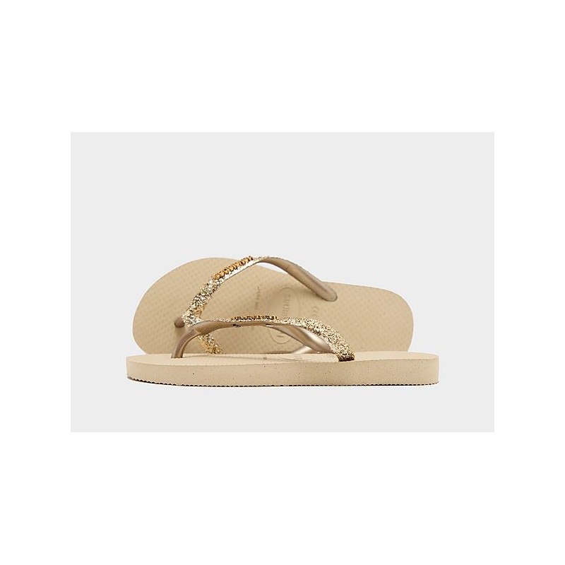 Havaianas Slim Glitter Flim Flops Children - Brown, Brown