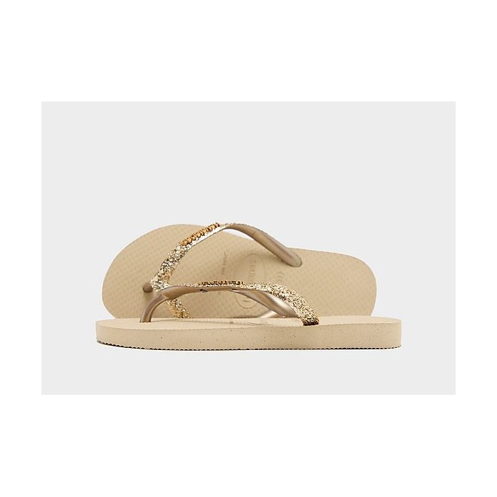 Havaianas Slim Glitter Flim Flops Children - Brown, Brown