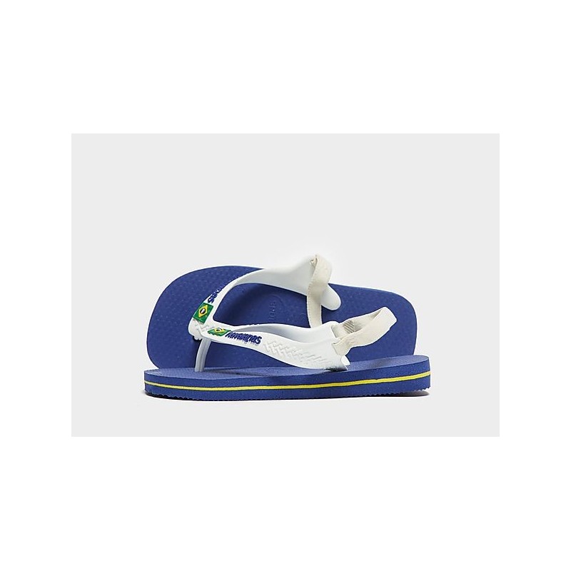 Havaianas Brazil Logo Flip Flops Baby - Midnight Blue - Kids, Midnight Blue