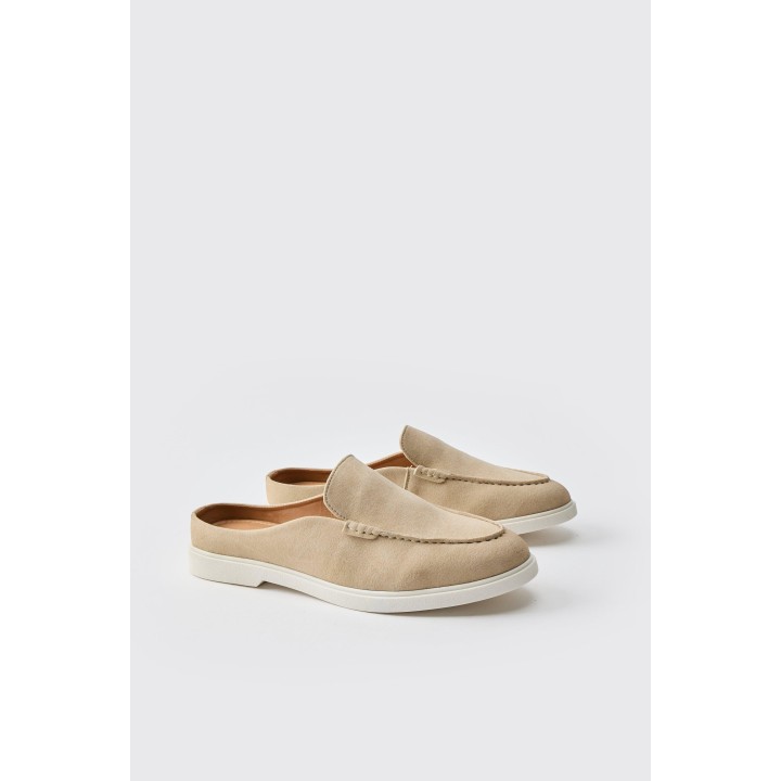 Wildleder-Loafer - Ecru - 41, Ecru