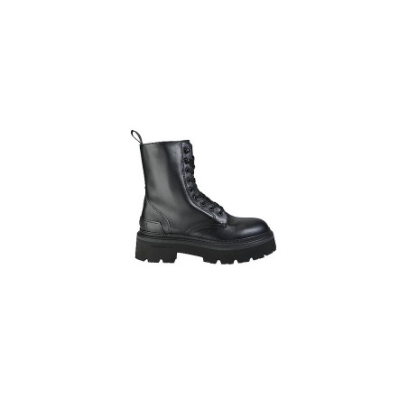 WOOLRICH Schnürschuhe LACED LOGGER CALF schwarz | 38