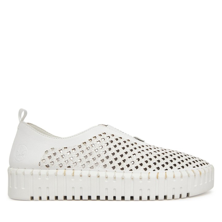 Halbschuhe Rieker M8351-80 Weiß