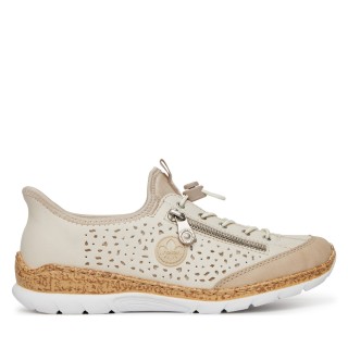 Halbschuhe Rieker N42V3-60 Beige