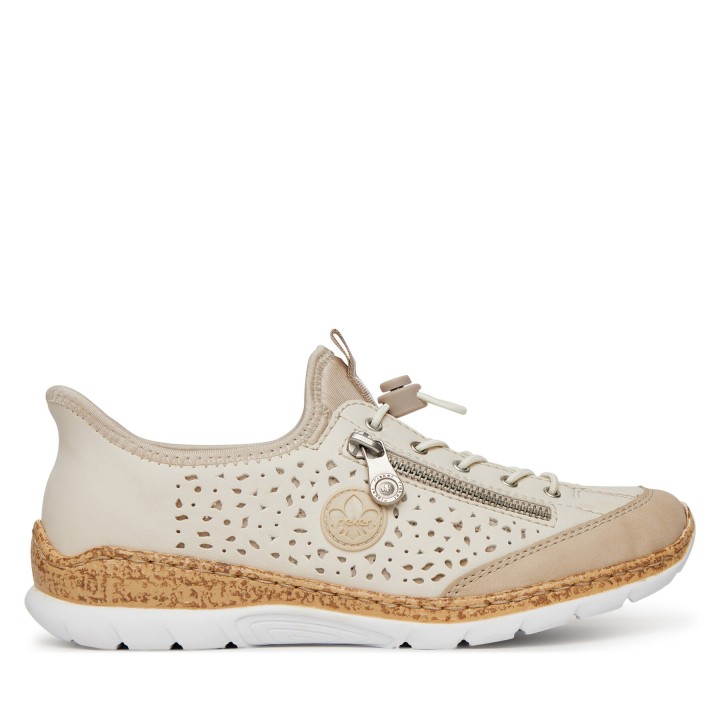 Halbschuhe Rieker N42V3-60 Beige