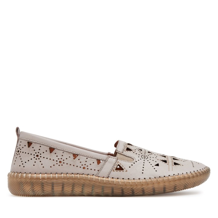 Halbschuhe Manitu 840073 Beige