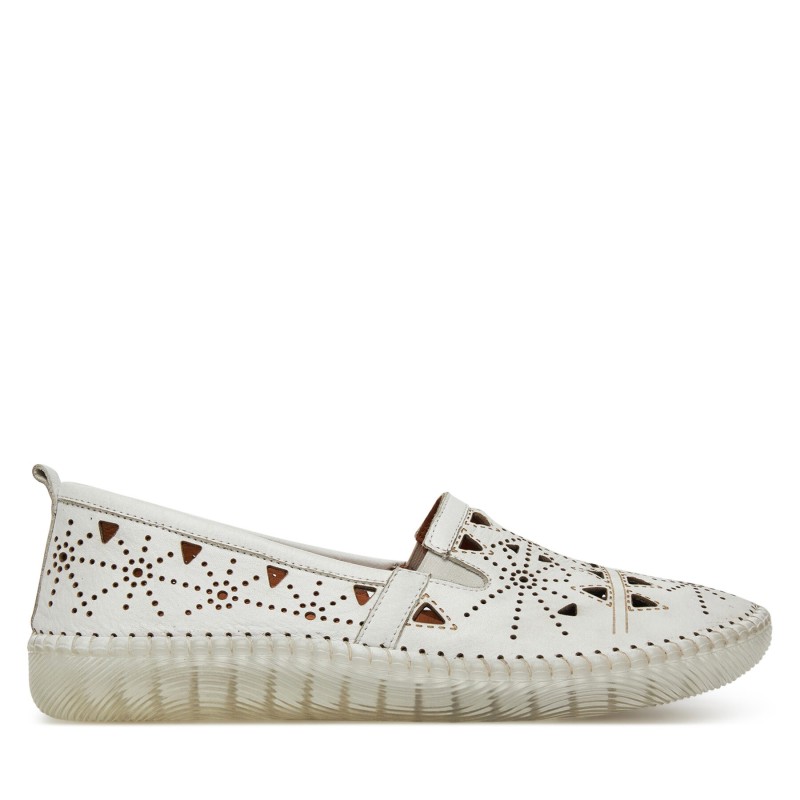 Halbschuhe Manitu 840073 Weiß