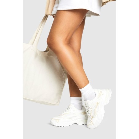 Klobige Sneaker - Ecru - 37, Ecru