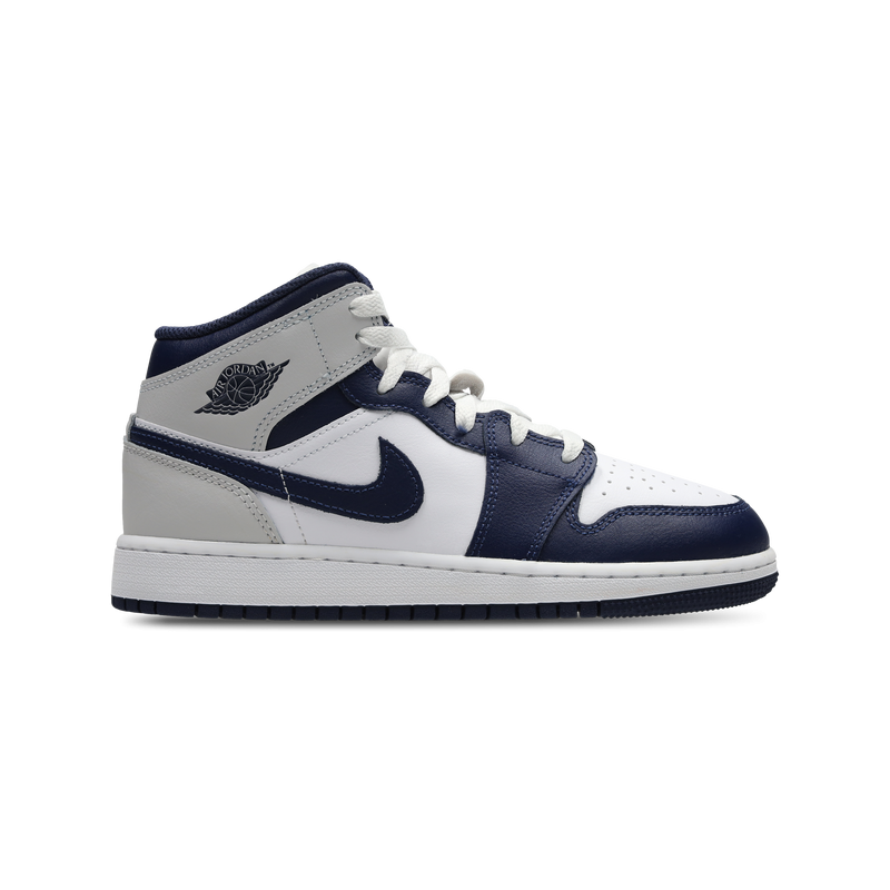 Jordan Aj1 Mid Unisex Schuhe - Weiß - Größe: 36 - Leder - Foot Locker