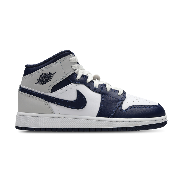 Jordan Aj1 Mid Unisex Schuhe - Weiß - Größe: 36 - Leder - Foot Locker