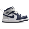 Jordan Aj1 Mid Unisex Schuhe - Weiß - Größe: 19.5 - Leder - Foot Locker