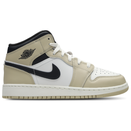 Jordan Aj1 Mid Unisex Schuhe - Weiß - Größe: 36 - Leder - Foot Locker