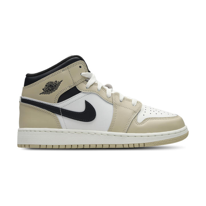 Jordan Aj1 Mid Unisex Schuhe - Weiß - Größe: 36 - Leder - Foot Locker