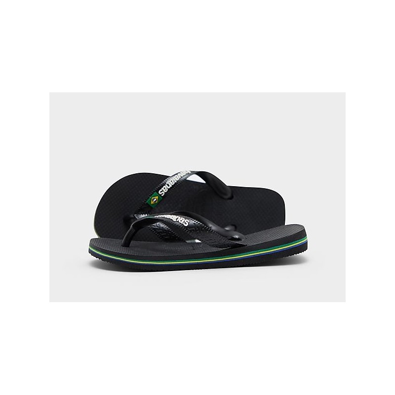 Havaianas Brasil Logo Flip-Flops Kleinkinder - Black - Kids, Black