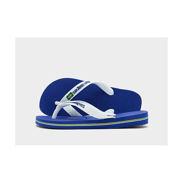 Havaianas Brasil Logo Flip-Flops Kleinkinder - Blue - Kids, Blue