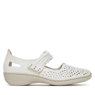 Halbschuhe Rieker 41399-80 Weiß