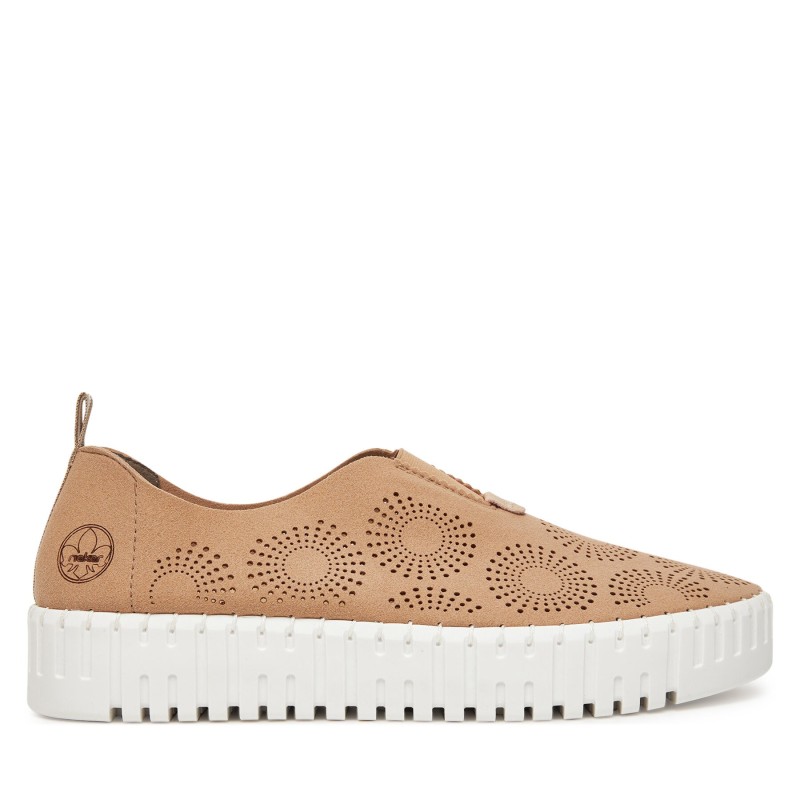 Halbschuhe Rieker M8352-60 Beige