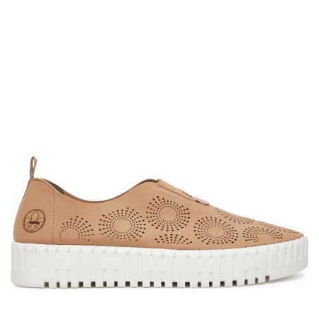 Halbschuhe Rieker M8352-60 Beige