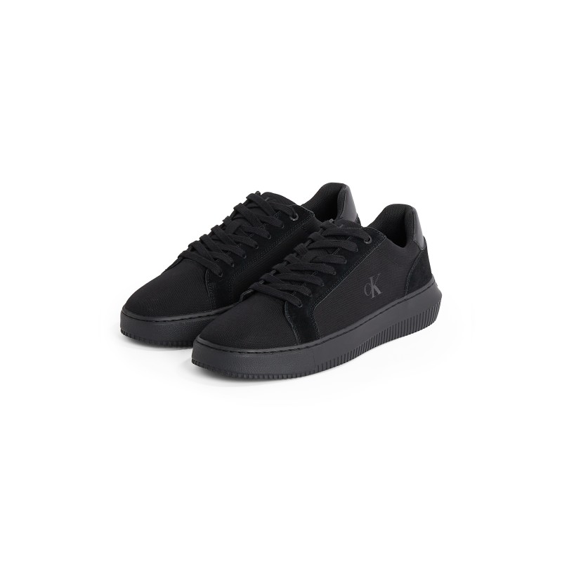 Calvin Klein Jeans Sneaker "CHUNKY CUPSOLE MG CANVAS", Halbschuh, Schnürschuh, Freizeitsneaker mit seitlichem CK-Logo