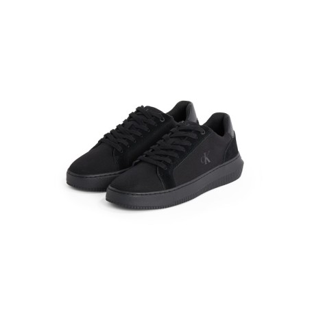Calvin Klein Jeans Sneaker "CHUNKY CUPSOLE MG CANVAS", Halbschuh, Schnürschuh, Freizeitsneaker mit seitlichem CK-Logo