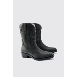 Cowboy-Stiefel - Schwarz - 41, Schwarz