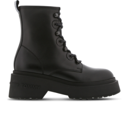 Tommy Jeans Lace Up Damen Schuhe - Schwarz - Größe: 36 - Leder - Foot Locker