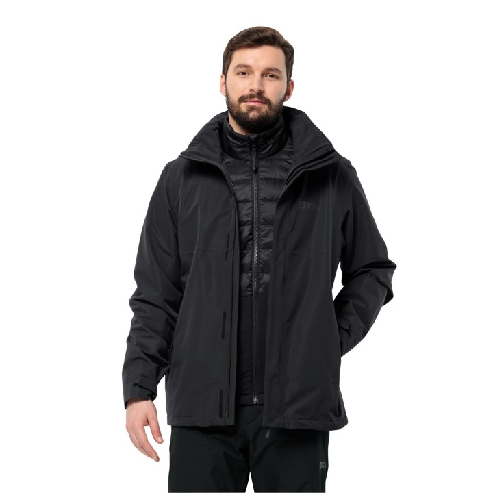 Jack Wolfskin Luntal 3in1 Jacket Men XXXL black black